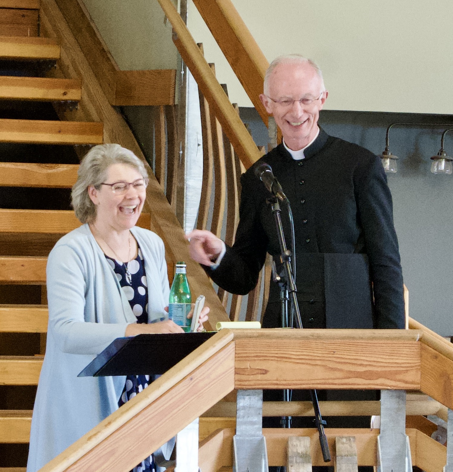 MC Dina Marie Hale and Fr. John Boyle